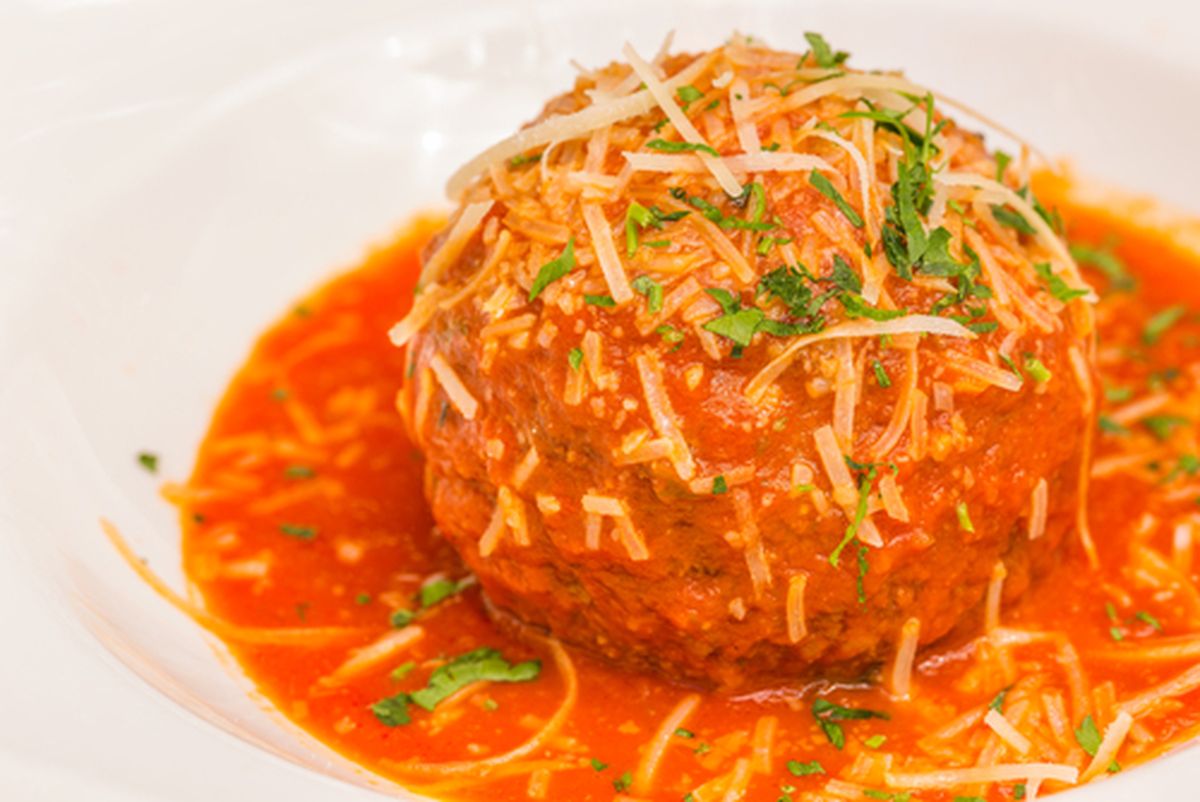 Polpettone de frango à parmegiana